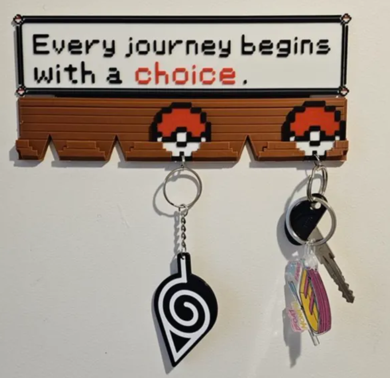 Pokeball Key Holder — 3D printed by Moon Studio 3D